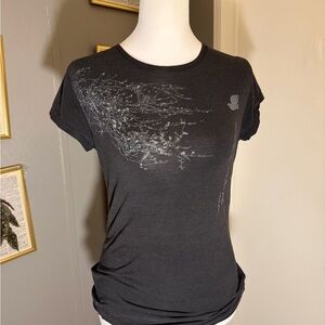Elegant Black Graphic Tee for Women